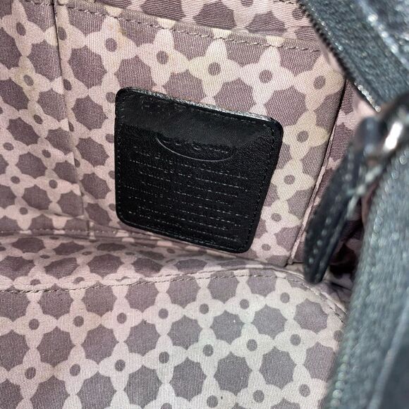 Brighton Two Tone Croc Embossed Leather Shoulder Bag Medium - Picture 12 of 12